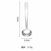 Juego de 4 cucharas cuadradas para condimentos de acero inoxidable 304 en stock, mini cuchara de café, cuchara medidora, herramienta de cocina para hornear en casa