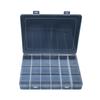 Caja de almacenamiento de plástico grande con 24 compartimentos transparente para joyería, sellos, herramientas de ferretería, equipo de pesca, componentes electrónicos, caja organizadora