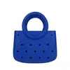 Bolsa de Cosméticos Impermeable de Color Puro Eva Popular Transfronteriza Bolsa de Playa Bolso de Mano Eva de Moda con Agujero de Anillo Recortado