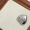 Chanel Carta de Amor Botón de Perla Traje de Abrigo de Cachemira Cortavientos Hebilla Decorativa Chaleco de Punto Botón Metálico