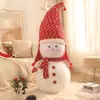 Decoração de boneco de neve de desenho animado de Natal boneca grande decoração de Natal layout de cena de vitrine de shopping