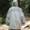 Chaqueta Ligera de Protección Solar para Exteriores de Verano 2026, Chaqueta Fina de Piel con Capucha de Bloques de Color, Unisex