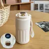 Caneca de Café Inteligente com Display de Temperatura Transfronteiriça, Isolamento a Vácuo em Aço Inoxidável 316, Alto Valor Estético, Copo Térmico Portátil Personalizado para Carro