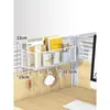 Cesta Suspensa de Mesa Cesta Suspensa para Dormitório Caixa de Suprimentos de Mesa Prateleira de Armazenamento para Escritório Organizador de Estação de Trabalho