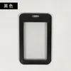 Porta-Cartão Transparente Dupla Face com Tampa Deslizante para Cartões de Refeição, Cartões de Campus, Crachás de Trabalho, Cordão de Pescoço, Protetor de Cartão de Identidade e Porta-Cartão de Controle de Acesso