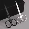Tijeras para recortar cejas, recortador de vello de nariz y cejas, de acero inoxidable, para belleza, maquillaje de pestañas, pequeñas tijeras, artefacto especial para recortar cejas.