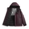 Chamarra de plumas todo en uno, 90% plumón de pato, unisex, con capucha, con protección de tres capas, tecnología de grafeno y un diseño grueso y cálido para el invierno, adecuada como ropa de trabajo