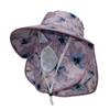 Sombrero de sol de ala ancha para primavera y verano, sombrero de sol para secado al aire libre en granja, sombrero de sol con protección solar para ciclismo, sombrero de té con máscara a prueba de polvo para mujer