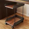 Soporte móvil para torre de computadora, para uso debajo del escritorio en dormitorios, base suspendida para caja de escritorio, soporte de enfriamiento, bandeja, estante de almacenamiento