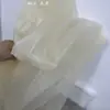 Tejido de malla de nailon transparente blanco y negro, enagua para vestido de novia hecha a mano, malla rígida, tul rígido para vestido de moda, malla rígida.
