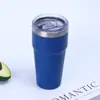 Taza de coche de doble capa de acero inoxidable personalizada con pajilla, aislada para mantener las bebidas calientes o frías, vaso de cerveza resistente al hielo, taza termo portátil para coche