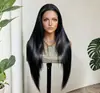 Pelucas europeas y americanas, nueva peluca de encaje frontal de seda de alta temperatura mate en color beige, cabello largo y liso, disponible para dropshipping