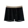 Roupa Íntima Masculina Jacquard de Renda Seda Gelo, Novo Estilo de Verão, Respirável, Fina, Secagem Rápida, Confortável Boxer Brief