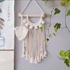 Tapiz tejido a mano de estilo nórdico para colgar en la pared con borlas, decoración para la pared de la habitación de los niños, fondo colgante