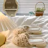Pantuflas de Perlas Estilo Francés Inspiradas en Chanel para Mujer, Nuevos Zapatos Planos de Hada Verano 2026 para Combinar con Vestidos, Pantuflas de Verano para Exteriores para Mujer