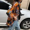 Camisa Floral para Mujer, Estilo Retro de Hong Kong, Ropa Exterior, Nuevo Modelo Primavera y Otoño 2026, Tallas Grandes, Corte Holgado, Estilo Coreano, Top Versátil de Manga Larga