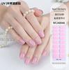 Zhengxiang calcomanías de uñas de gel personalizadas color sólido polvo de cebolla Corea del Sur luz UV semi-curadas calcomanías de uñas impermeables venta al por mayor transfronteriza