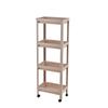 Estantería de Almacenamiento para Baño de Pie Personalizada, Estantería Blanca para Baño, Gabinete Estrecho para Cocina, Refrigerador, Lavadora, Ahorro de Espacio