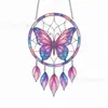 Apanhador de Sonhos DIY Transfronteiriço Pintado à Mão em Acrílico Ornamento Pendurado Educacional Infantil para Colorir Janela Pegador de Sol Pingente Decorativo