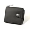 2026 Nueva Cartera para Hombre Cartera Corta con Cremallera Alrededor Gran Capacidad Ranuras Múltiples para Tarjetas Cartera de Mano Pequeña Cartera de Monedas Retro de Negocios