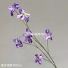Flores artificiales azul púrpura estilo pintura al óleo jardín Monet libro rojo pequeño combinación de colores belleza Chen camino de boda fila delantera flores al por mayor