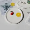 Prato de Joias Prato de Exibição de Joias Prato de Cerâmica Decoração Prato de Nuvem Bandeja para Velas de Aromaterapia Prato de Armazenamento de Chaves