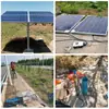 Bomba fotovoltaica solar mixta AC/DC de acero inoxidable de frecuencia variable para pozo profundo sistema de riego bomba centrífuga sumergible