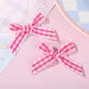 En Stock Cuadros Coloridos Moño con Adorno de Encaje para Hacer Manualidades Ligas para el Cabello Pinzas para el Cabello Accesorios Decorativos Accesorios para Ropa Venta al por Mayor