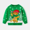 2026 Nuevos Suéteres Navideños de Hombre de Jengibre Europeos y Americanos para Niños y Niñas de Otoño e Invierno, Ropa Infantil Transfronteriza