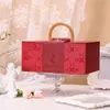 Nueva Caja de Regalo Festiva Roja, Caja de Dulces de Boda de Alta Gama, Exquisita Caja de Regalo Portátil para el Día de San Valentín y Cumpleaños