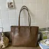 Bolsa Feminina Estilo Britânico Outono e Inverno Xadrez Dupla Face Moda Estilo College Bolsa de Ombro Grande Capacidade Bolsa Tote Estilo Preguiçoso