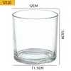 Copo de Vela Transparente, Suporte de Vela Doméstico Espessado, Recipiente de Vidro, Garrafa de Aromaterapia Atacado, Copo de Vidro, Copo Vazio, Ornamento de Fragrância