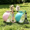 Botella de Agua Popular para Mascotas, Taza Portátil para Beber para Uso en Exteriores, Dispensador de Agua Plegable Esférico para Colgar, Botella de Agua para Perros y Gatos al Aire Libre