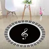 Alfombra Redonda Estéreo 3D Blanco y Negro Transfronteriza de Halloween para Dormitorio, Sala de Estar, Mesa de Café, Alfombrilla Absorbente con Trampa de Ilusión