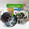 Ventilador de exaustão de cilindro silencioso forte de 6 polegadas Ventilador de exaustão de tubulação industrial purificação de ar exaustor industrial