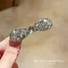 Pinzas para el cabello de pedrería brillante de lujo estilo coreano Dongdaemun Primavera 2026 para mujer, Colección de accesorios para el cabello de la frente