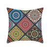 Costuras Mandala Colorida Patrón Étnico Tradicional Almohada para Coche Sofá Almohada para Ventana de Bahía Funda de Almohada Comercio Exterior Transfronterizo Cojín