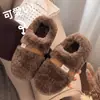 Nova coleção de inverno: Chinelos internos forrados com fleece, de sola grossa, antiderrapantes e silenciosos, para mulheres e homens, com lã de camelo tipo nuvem