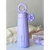 Taza aislada de paja con moño, alto atractivo estético para niñas, diseño estilo ins, gran capacidad, portátil, nuevo modelo 2026 vaso de agua