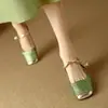 Artículo popular de comercio exterior: Nuevas sandalias Mary Jane estilo chino con punta cerrada y talón abierto para mujer, nuevas sandalias de media tira de verano 2024