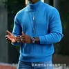 Suéter de punto para hombre transfronterizo en stock 2026 invierno nuevo ajuste slim suéter de punto trenzado para hombre venta al por mayor tops modernos para hombre