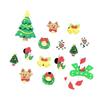 Hebilla Creativa de Zapato de Dibujos Animados Navideños Adecuada para Zuecos Flor de Zapato Reno Muñeco de Nieve DIY Accesorios Desmontables Hebilla Decorativa