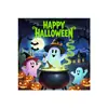 Banner de Porta de Garagem Halloween Amazon Transfronteiriço Decoração de Festa de Halloween Tecido de Fundo Atmosfera Tapeçaria