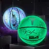 Baloncesto que Brilla en la Oscuridad Tamaño 7 Estándar Reflectante Luminoso Estudiante Cuero PU Baloncesto Exterior Tamaño 5 Baloncesto Fabricante Dropshipping