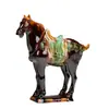 Caballo Tang Sancai Caballo Clásico Caballo de Cerámica Adornos de Caballo Seis Artesanías de Caballo Decoración de Sala de Estar Hogar Adornos Vintage
