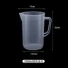 Taza medidora de plástico de grado alimenticio Suministros para tienda de té con leche de cocina Taza graduada de doble cara Gran capacidad Juego de herramientas de horneado engrosadas
