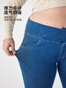 Pantalones de Yoga de Mezclilla Transfronterizos Europeos y Americanos para Mujer Tallas Grandes, Extra Grandes, Cintura Cruzada, Adelgazantes, Ajustados, Alta Elasticidad, Pantalones Casuales para Fitness