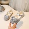 Sapatos de Princesa com Strass para Meninas 2025 Primavera e Outono Novos Sapatos Casuais da Moda Infantil para Crianças Grandes Estilo Coreano Mais Fáceis de Combinar Sapatos de Cristal
