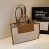 Bolsa de Lona Casual de Grande Capacidade para Mulheres 2026 Nova Moda Bolsa de Mão para o Trabalho Cotidiano Bolsa Tote de Trabalho Simples e Versátil