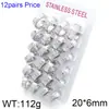 Hebilla de Oreja de Acero de Titanio Estilo Europeo Pendientes de Círculo Geométrico de Temperamento Simple Personalidad Textura Chapada en Oro de 18K Oreja de Tacto de Alta Gama